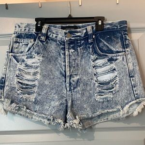 Blue Jean Shorts Size Large